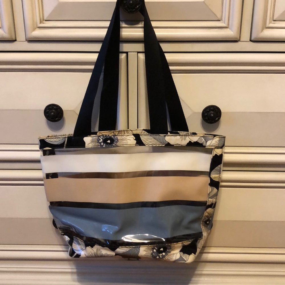Vera Bradley clear floral tote